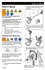 Preview for 17 page of Graco SaniSpray HP 65 Operation - Repair - Parts