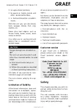 Preview for 17 page of Graef Classic C 6 Operating Instructions Manual