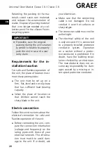 Preview for 20 page of Graef Classic C 6 Operating Instructions Manual