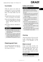 Preview for 25 page of Graef Classic C 6 Operating Instructions Manual