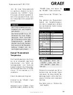 Preview for 19 page of Graef ES 80 Operating Instructions Manual