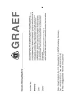 Preview for 44 page of Graef EURO 2200 Operating Instructions Manual