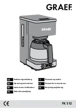 Preview for 1 page of Graef FK 512 Operating Instructions Manual