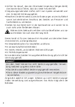 Preview for 4 page of Graef FK 512 Operating Instructions Manual