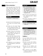 Preview for 14 page of Graef Futura F 6 Operating Instructions Manual