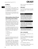 Preview for 16 page of Graef Futura F 6 Operating Instructions Manual