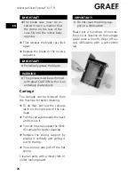 Preview for 26 page of Graef Futura F 6 Operating Instructions Manual