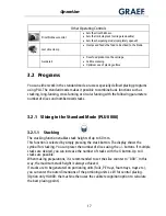 Preview for 17 page of Graef HA 800 Operating Manual