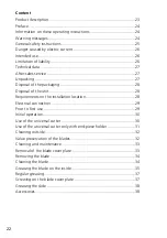 Preview for 22 page of Graef SKS 900 Operating Instructions Manual