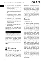 Preview for 14 page of Graef T16 Operating Instructions Manual