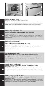 Preview for 10 page of Graef TENDENZA T10 Operating Instructions Manual