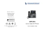 Grandstream Networks GRP2616 Quick Installation Manual preview