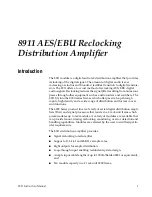 Preview for 7 page of GRASS VALLEY 8911 AES-EBU Instruction Manual