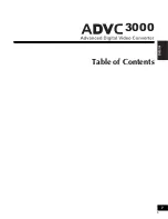 Preview for 7 page of GRASS VALLEY ADVC3000 - User Manual