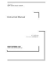 GRASS VALLEY PERFORMER-HD Instruction Manual preview