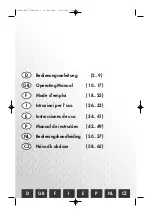 Grasslin Talento 371 Plus Operating Manual preview