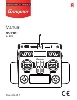 GRAUPNER mc-32 HoTT Manual preview