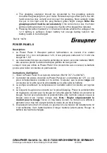 Preview for 2 page of GRAUPNER POWER PANEL II Quick Start Manual