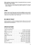 Preview for 31 page of GRE PSR-100 Owner'S Manual