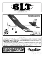 Preview for 1 page of GREAT PLANES BLT Instruction Manual