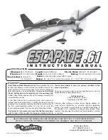 GREAT PLANES ESCAPADE .61 Instruction Manual preview