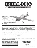 GREAT PLANES Extra 330S ARF Instruction Manual preview