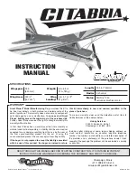 Preview for 1 page of GREAT PLANES Gitabria Instruction Manual