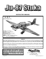 GREAT PLANES Ju-87 Stuka Instruction Manual preview