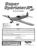 GREAT PLANES Super Sportster EP Instruction Manual preview