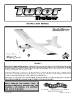 GREAT PLANES Tutor Trainer Instruction Manual preview