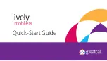 GreatCall Lively Mobile+ Quick Start Manual preview