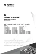 Preview for 1 page of GREE ELECTRIC DC Inverter U-match Series Owner'S Manual