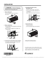 Preview for 2 page of Gree E2CORD-230V30A Installation Instructions