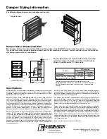 Preview for 6 page of Greenheck Combination Fire Smoke Dampers FSD-M211 Specifications