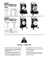 Preview for 3 page of Greenlee 555SB Operator'S Safety And Service Manual