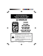 Greenlee 93-602 Instruction Manual preview