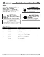 Preview for 68 page of Greenlee C3 Auto Whip Clad Cable Cutter Instruction Manual