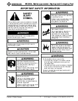 Preview for 3 page of Greenlee GATOR EK22GL Instruction Manual