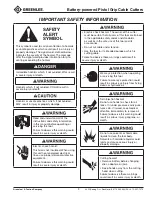 Preview for 3 page of Greenlee GATOR ESC105LX Operation Manual