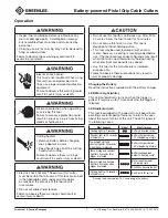 Preview for 7 page of Greenlee GATOR ESC105LX Operation Manual