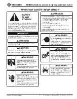 Preview for 3 page of Greenlee GATOR Plus ESG50GL Instruction Manual