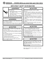 Preview for 4 page of Greenlee GATOR Plus ESG50GL Instruction Manual