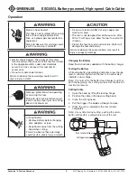 Preview for 6 page of Greenlee GATOR Plus ESG50GL Instruction Manual