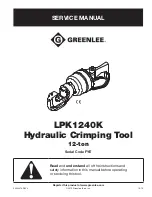 Preview for 1 page of Greenlee LPK1240K Service Manual