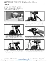 Preview for 7 page of Greenlee Quick Draw 90 7904SB Instruction Manual