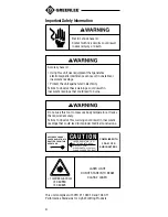 Preview for 4 page of Greenlee TG-600 Instruction Manual