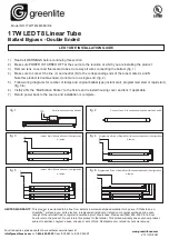 Preview for 2 page of Greenlite 17W/T8/4B/35K/DE Installation Manual