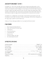 Preview for 3 page of GreenTech Pureheat 2-in-1 Owner'S Manual