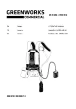 Preview for 1 page of GreenWorks Commercial 2936202 Operator'S Manual