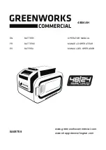 GreenWorks Commercial 48B4AH Operator'S Manual preview